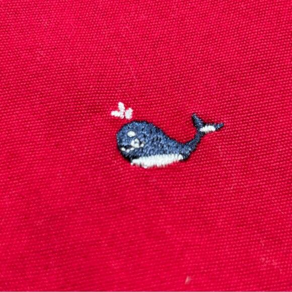 Vintage Gymboree Whale Watching  Embroidered Red Jumper Dress 2003 Sz 3T - Picture 5 of 6